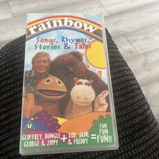 Rainbow Songs Rhymes Stories & Tales PAL VHS Tape Classic Children TV Nostalgia.