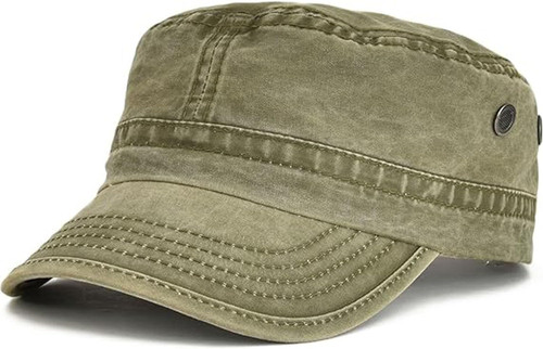 Washed cotton military - cotton, caps
