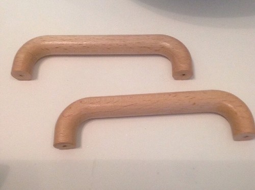 Two beech pull handles - two,