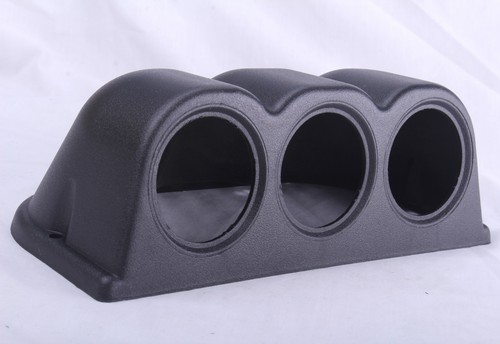 Black triple gauge pod - black,