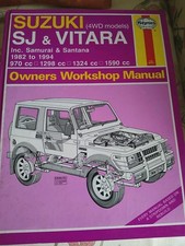 Haynes Suzuki 4WD Models SJ & Santana 1982 to 1994 Owners Workshop Manual