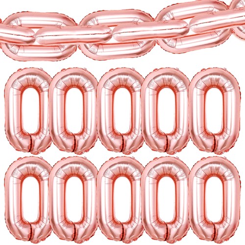 Big rose gold chain - chain, balloons