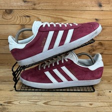 Adidas Trainers Mens Size UK 10 Gazelle Collegiate Burgundy Originals Mod Shoes