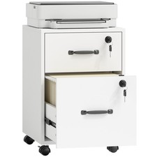 HOMCOM Roll File Cabinet with
