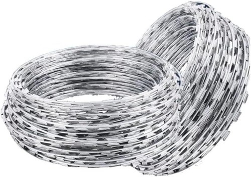 Galvanized razor wire 10m - razor,