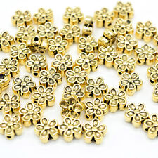 100 X BRASS ALLOY METAL FLOWER