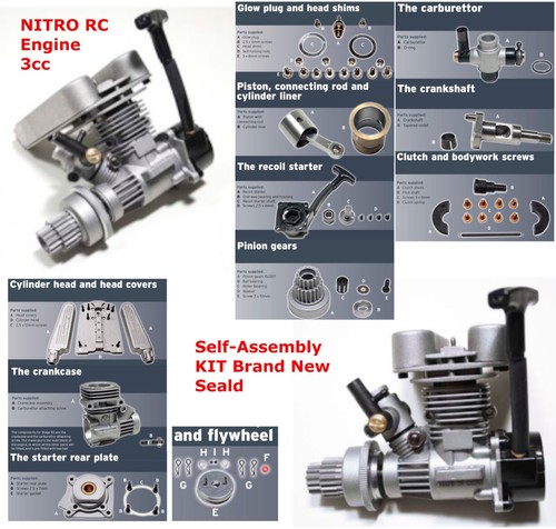 Deagostini 3cc nitro engine - 3cc,