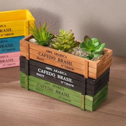 Mini rustic wooden herb - rustic,