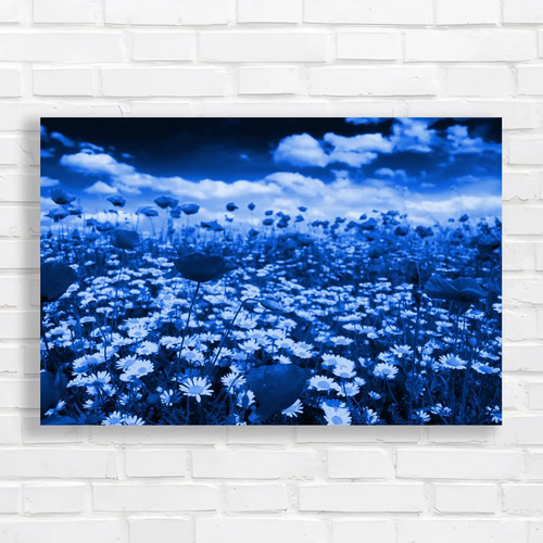 Vibrant poppy field blue - vibrant,