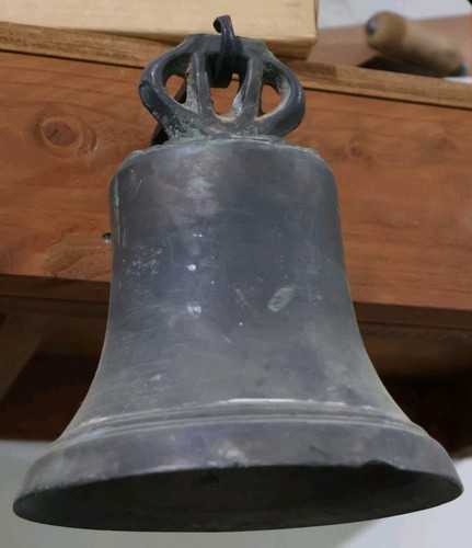 Antique bronze mission bell - mission,