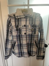 Superdry Women's Lumberjack Detachable Hooded Jacket Size Medium