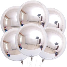 , Large Metallic Silver