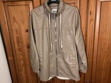 ZARA FAUX LEATHER JACKET RELAXED FIT XS FITS 10
