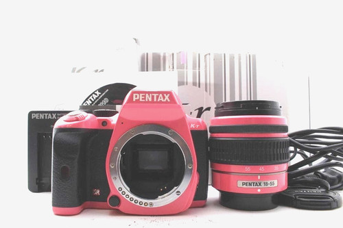 Pentax pink 4mp dslr - k-r,