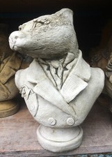 Badger Garden Ornament Bust stone statue original design Baron Bonaparte Badger©