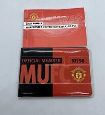 Manchester United Football Season Ticket Member Book 1997/98 X2 Box 9