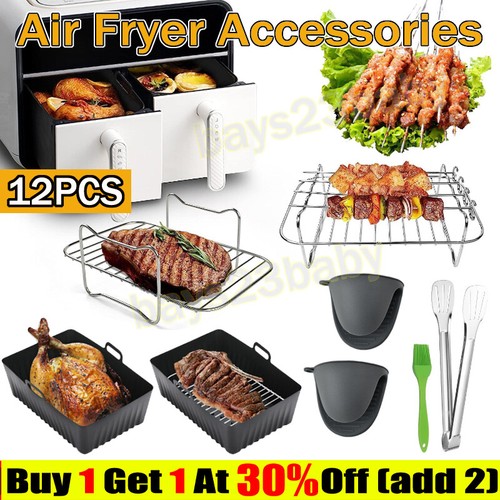 8pcs silicone air fryer - silicone, liner