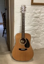 Yamaki Acoustic Guitar YW 15 Steel Strings 1970s With Hard Case Good Condition