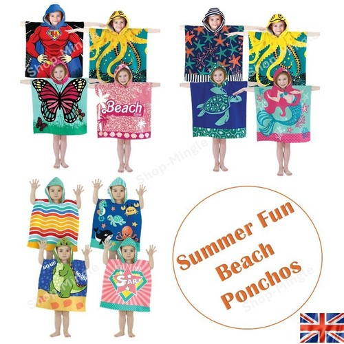 Hooded poncho beach towel - poncho,