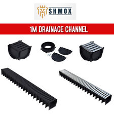 Drain Channel 1 M Heavy Duty Galvanized or Plastic - Driveway & Patio