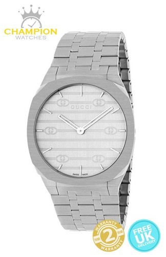 Gucci 25h ya163407 38mm silver - 25h,