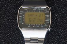 SEIKO M158 5009 WATCH PAN AM LEMON LED DIAL STEEL STRAP A VINTAGE PILOT CLASSIC