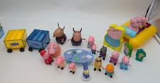 Pepper Pig Figures, Peppa Pig Pull & Go Pedalo Bath Toy lot