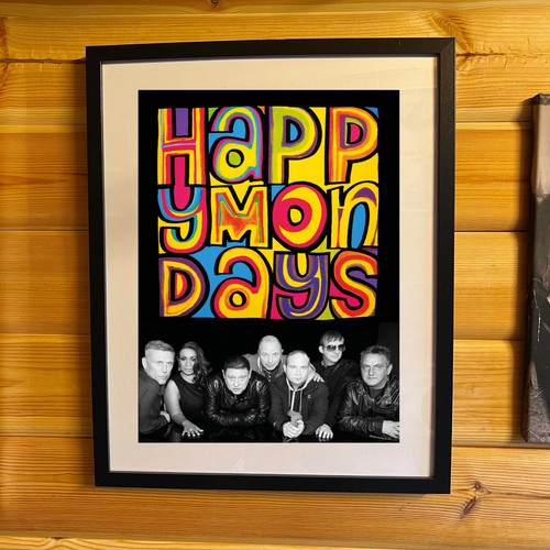 Happy mondays print framed - (framed, or