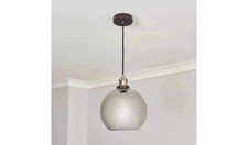 BHS Bronx Industrial Glass Ball Pendant - Bronze