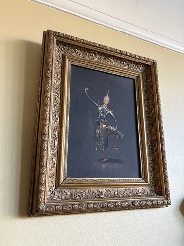 Vintage thai dancer - thai, painting