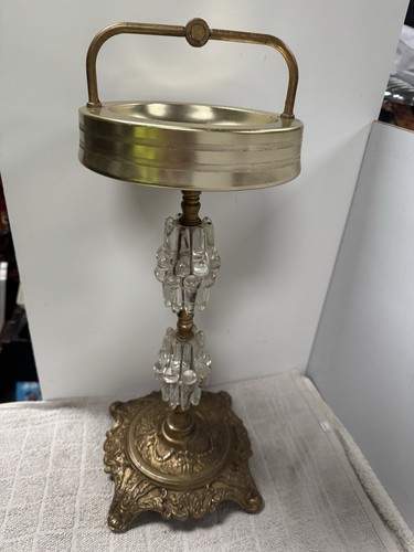 Brass ashtray pipe stand - brass,