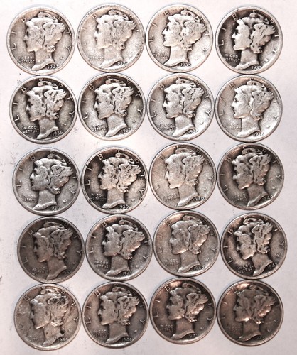 Mercury dimes 1920 to - mercury,