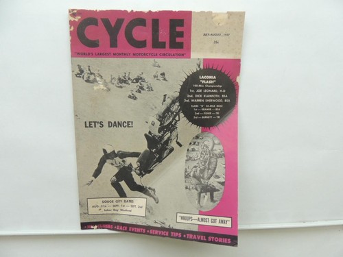 July aug 1957 cycle magazine - cycle,