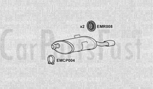 Expg6050 exhaust rear box - rear,