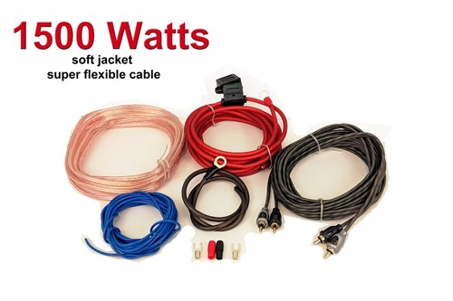 Car amplifier wiring kit 1500 - amplifier,