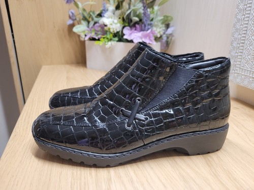 Womens black reiker patent - womens,