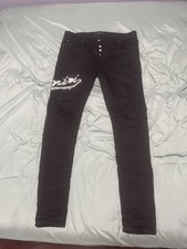 BLACK VINE LOGO AMIRI JEANS