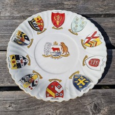 Oxford College Crests Shields University China Plate Retailed by S King & Son