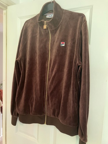 Velour fila jacket - velour, size