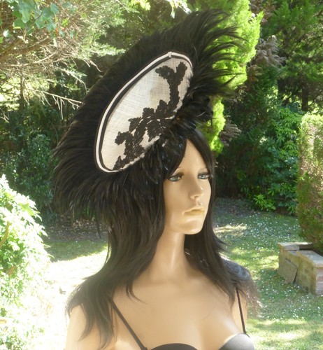 Dramatic large feather brim - large,