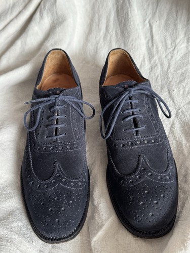 Church burwood navy - navy, suede