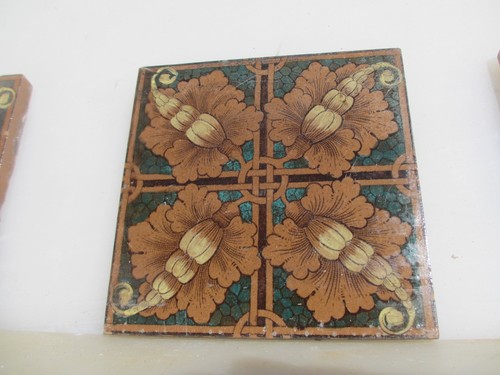 Victorian ceramic tile - ceramic, floral