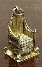 Silver Coronation Chair Charm