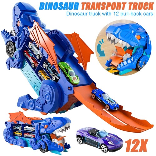 Portable dinosaur race track - race,
