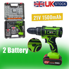 2 Battery 21V Cordless Drill