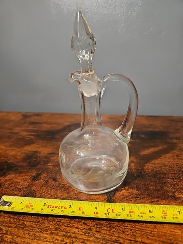 Vintage etched glass - vintage,