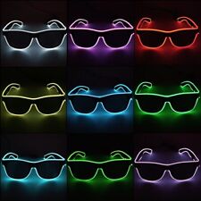 1PC Glow Neon Rave Glasses El Wire Flashing LED Sunglasses Light for Glow Party