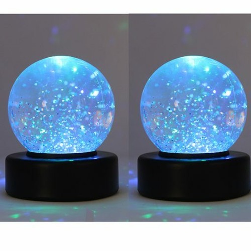 Light glitter ball snow - light-up,