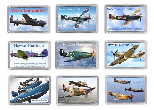 Aircraft fridge magnets ww2 - aircraft,