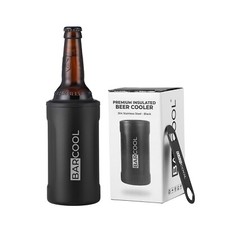 Barcool Beer Bottle Can Cooler Double Insulated Can & Bottle Holder with Opener